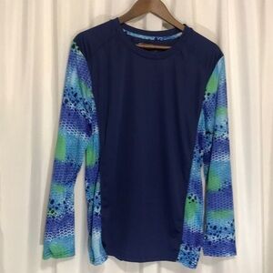 Spicy Tuna Performance Fishing Long Sleeve Shirt Sz Medium